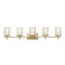 Z-Lite Grayson Vanity, 5-Light, 40 In.W x 5.75 In.L x 8.5 In.H, Modern Gold/Clear + Etched Opal 1949-5V-MGLD - alternate 6